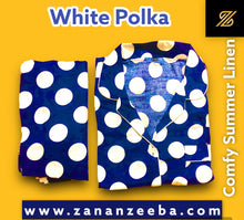 Load image into Gallery viewer, White Polka