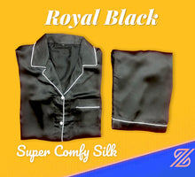 Load image into Gallery viewer, Royal Black Silk