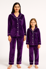 Load image into Gallery viewer, Violet Purple winter velvet Pj
