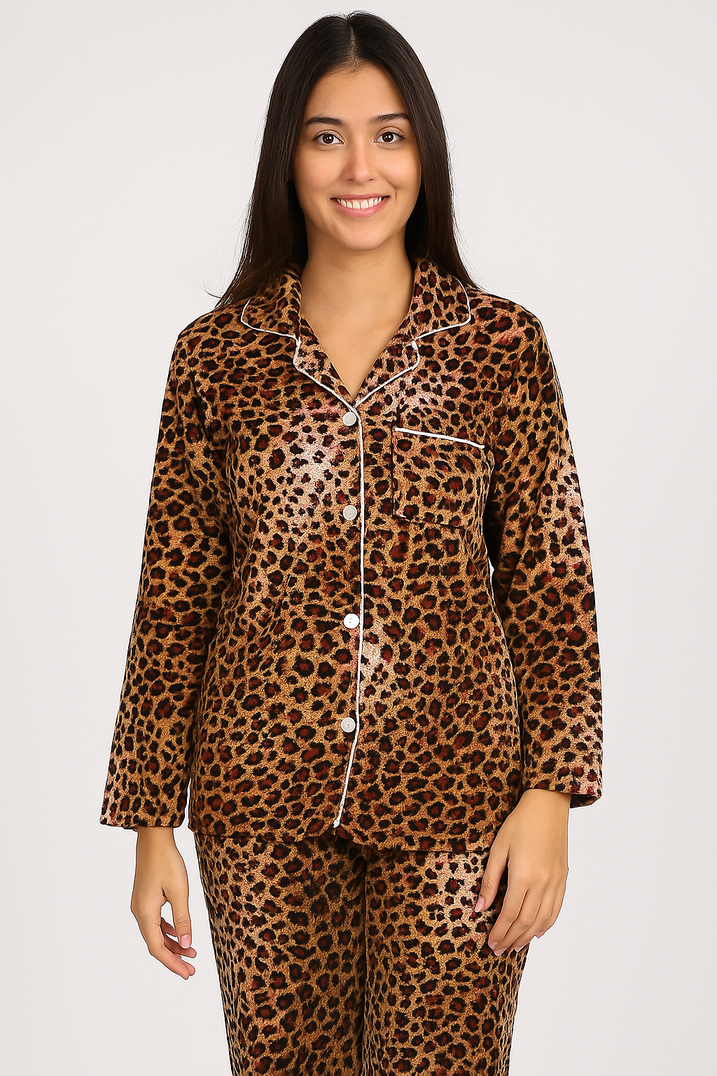 Cheetah winter velvet pj