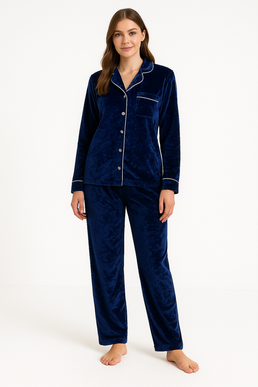 Blue winter velvet PJ