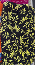 Load image into Gallery viewer, Black Bacground floral Unstitched Cloth
