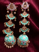 Load image into Gallery viewer, Turquoise Chandelier Earrings
